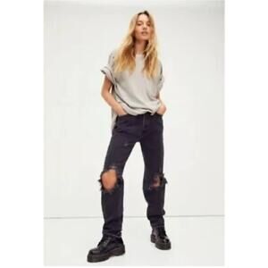 We The Free Free People  The Lasso High Waist Straight Jeans  size 29